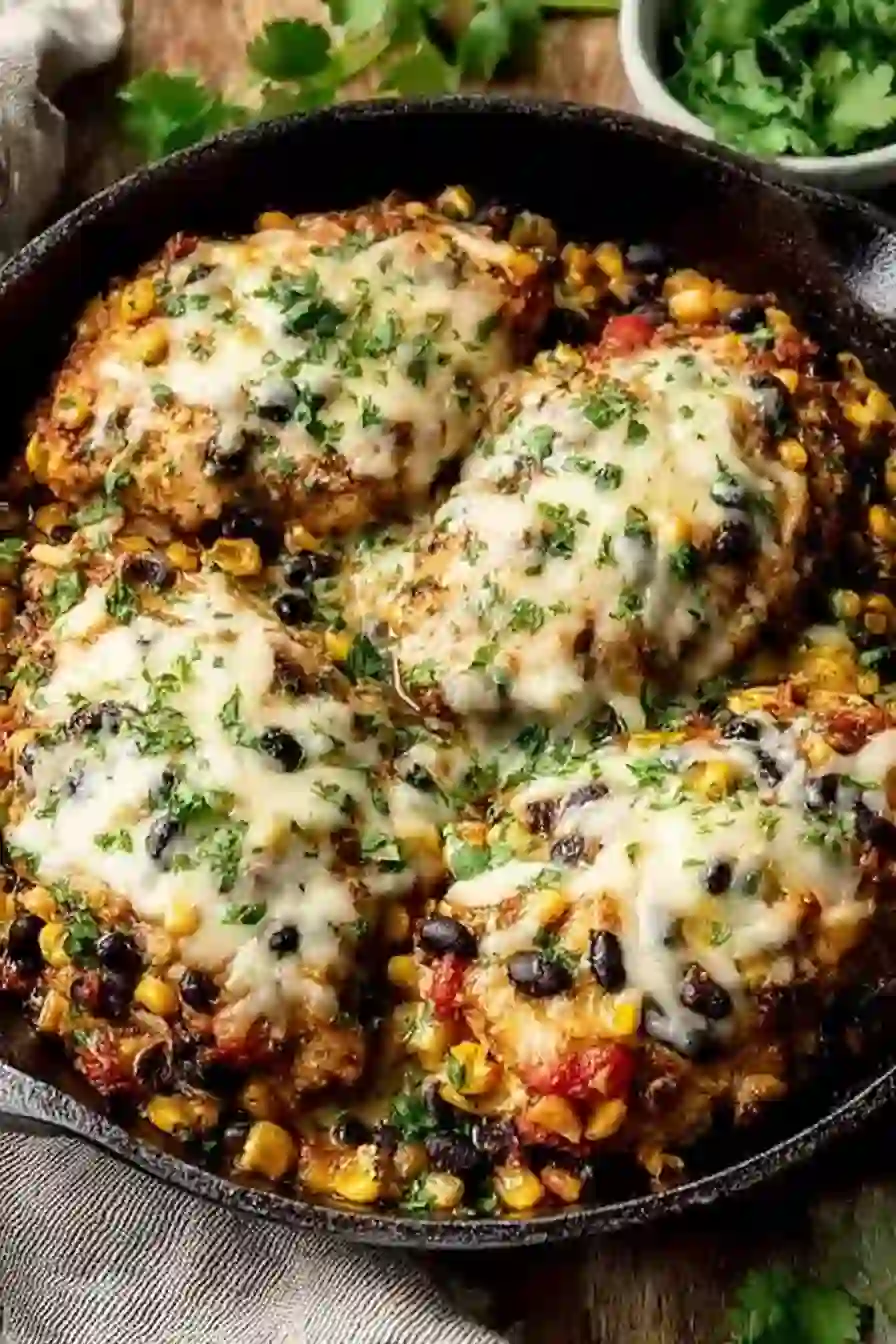 Santa Fe Chicken Skillet Recipe Cheesy Tex-Mex Delight