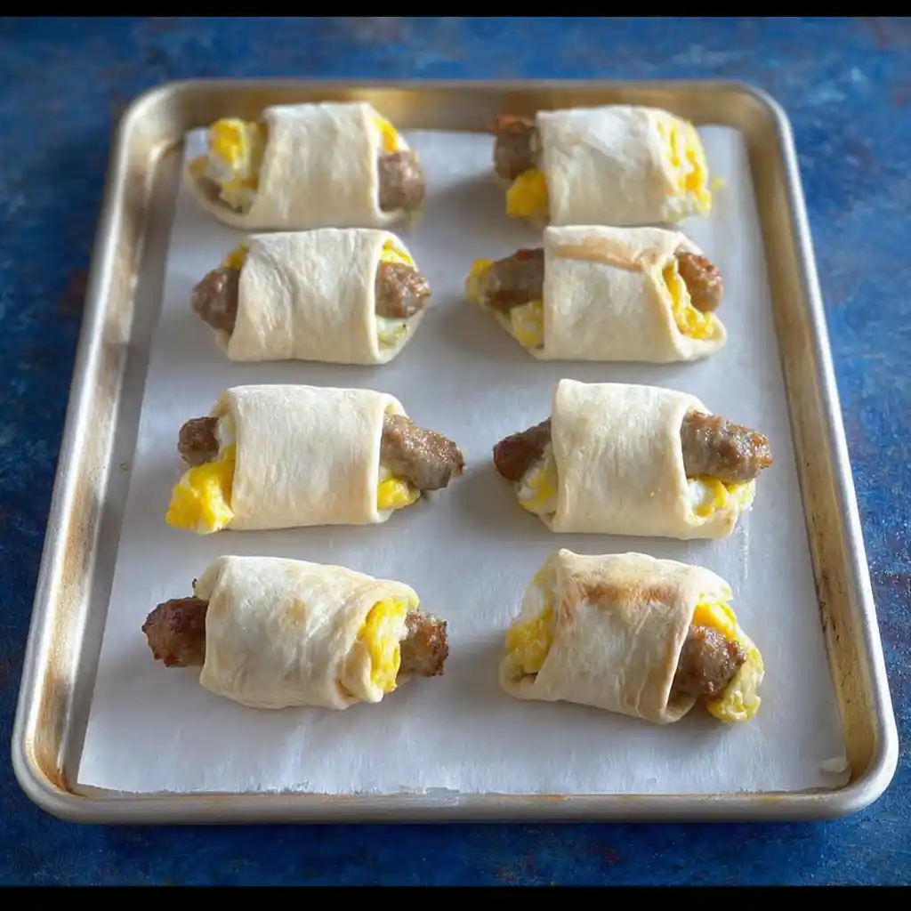 Sausage Egg Breakfast Roll-Ups