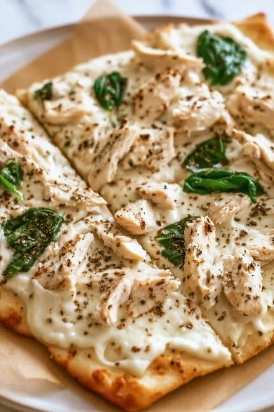 Chicken Alfredo Flatbread