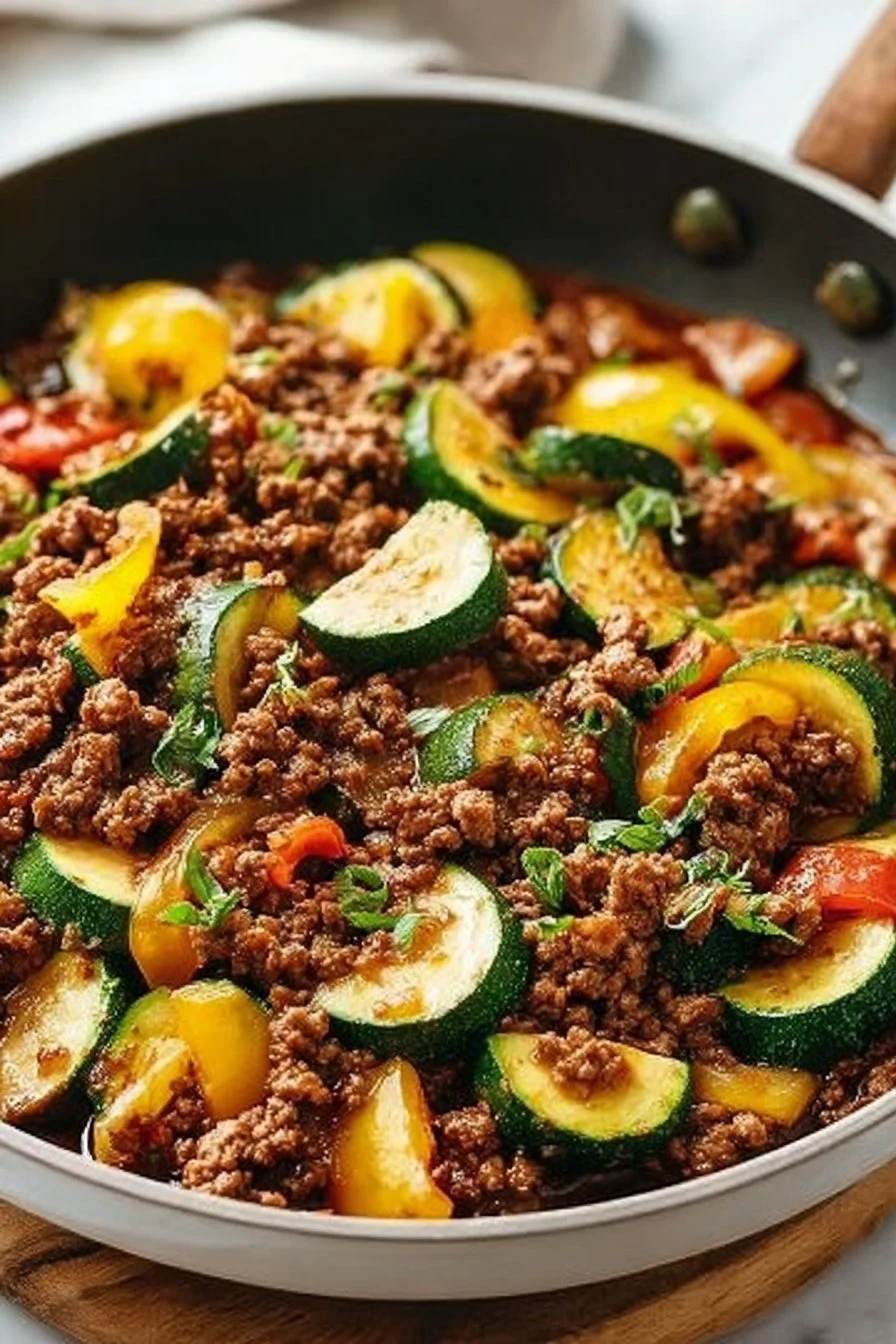 Healthy Zucchini Beef Stir-Fry