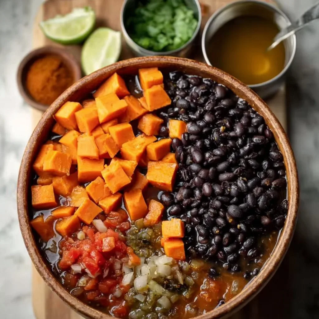 Crock Pot Sweet Potato Black Bean Chili