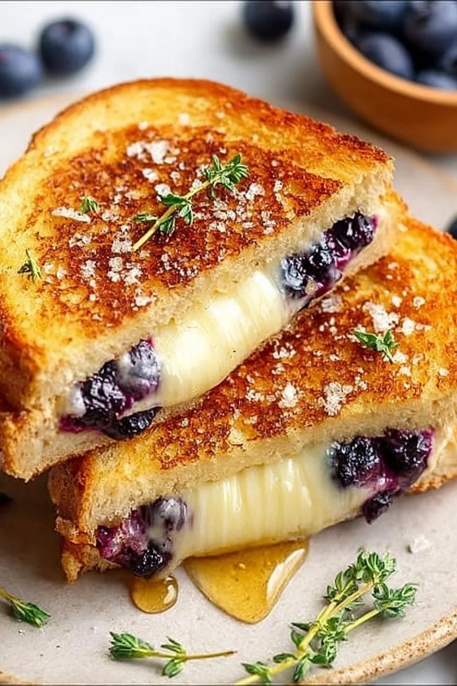 Juicy Blueberry Grilled Cheese
