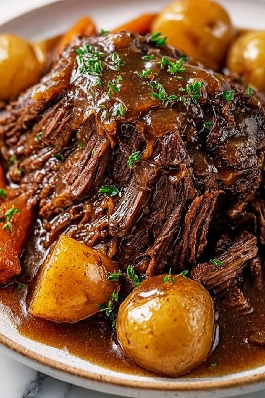 Slow Cooker Pot Roast with Gravy