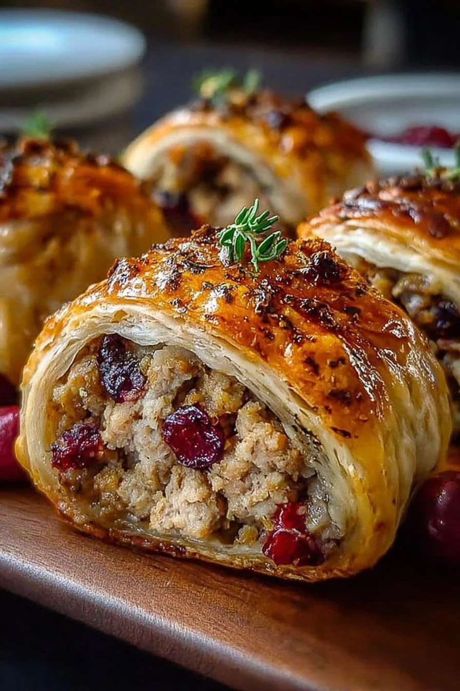 Turkey & Cranberry Sausage Rolls