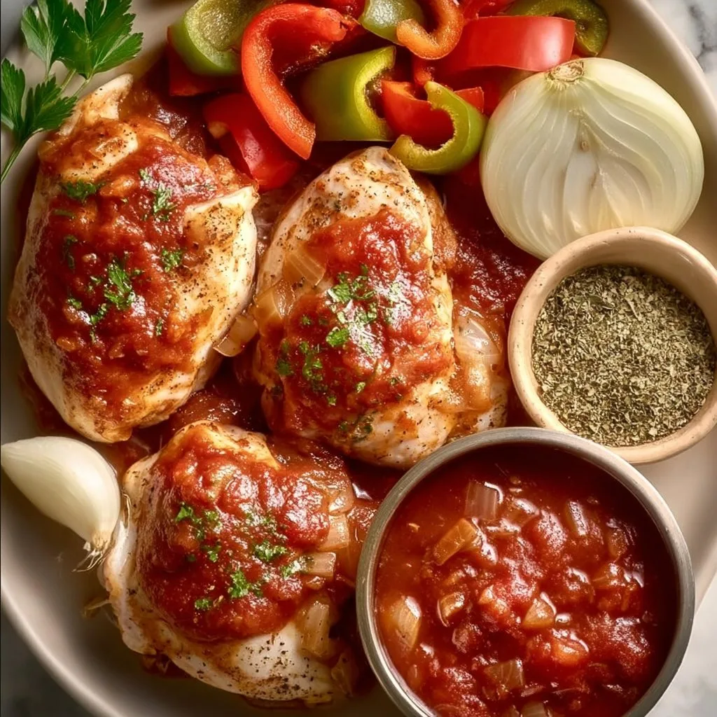 Crockpot Chicken Cacciatore 4