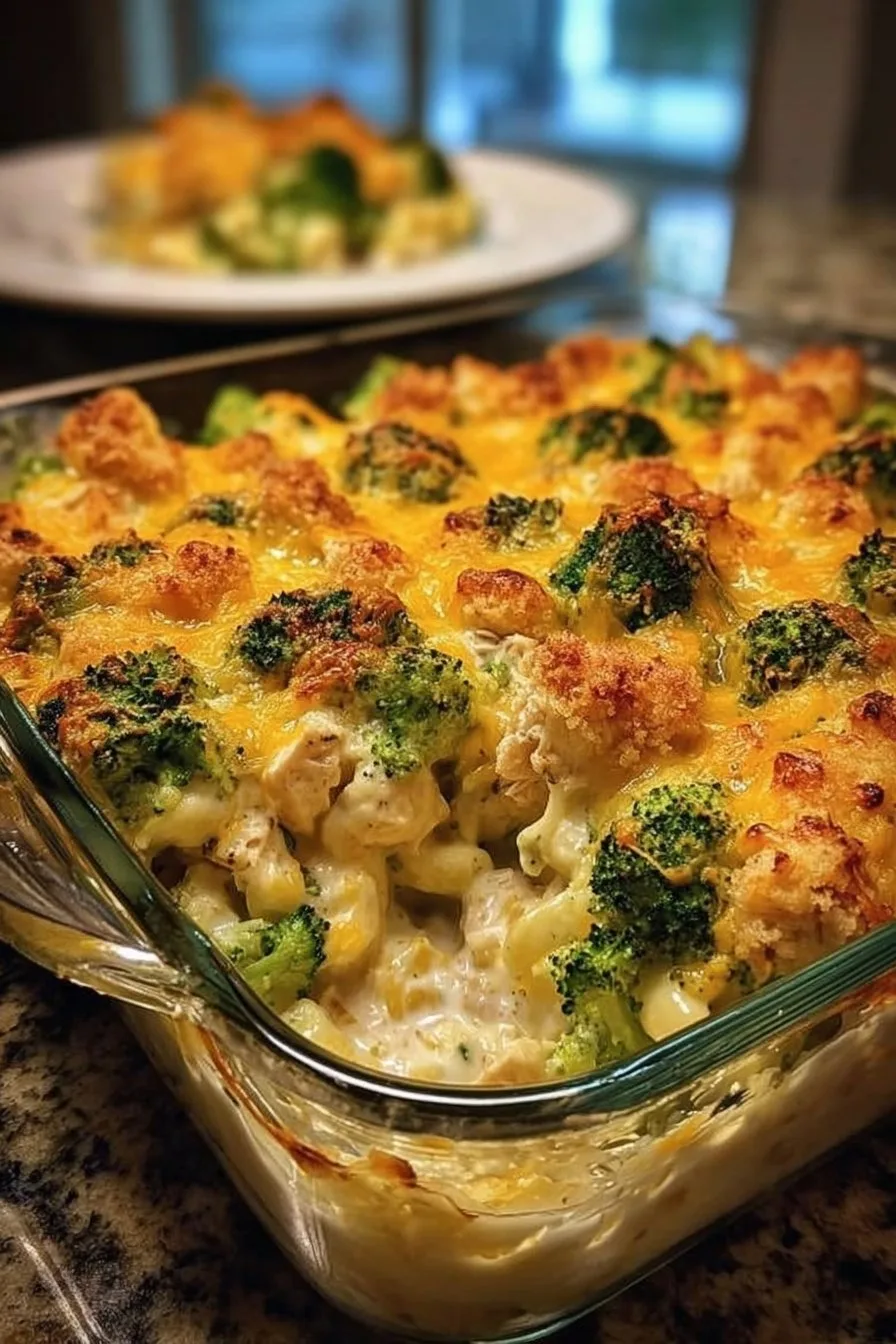 Broccoli Chicken Cheese Casserole 4