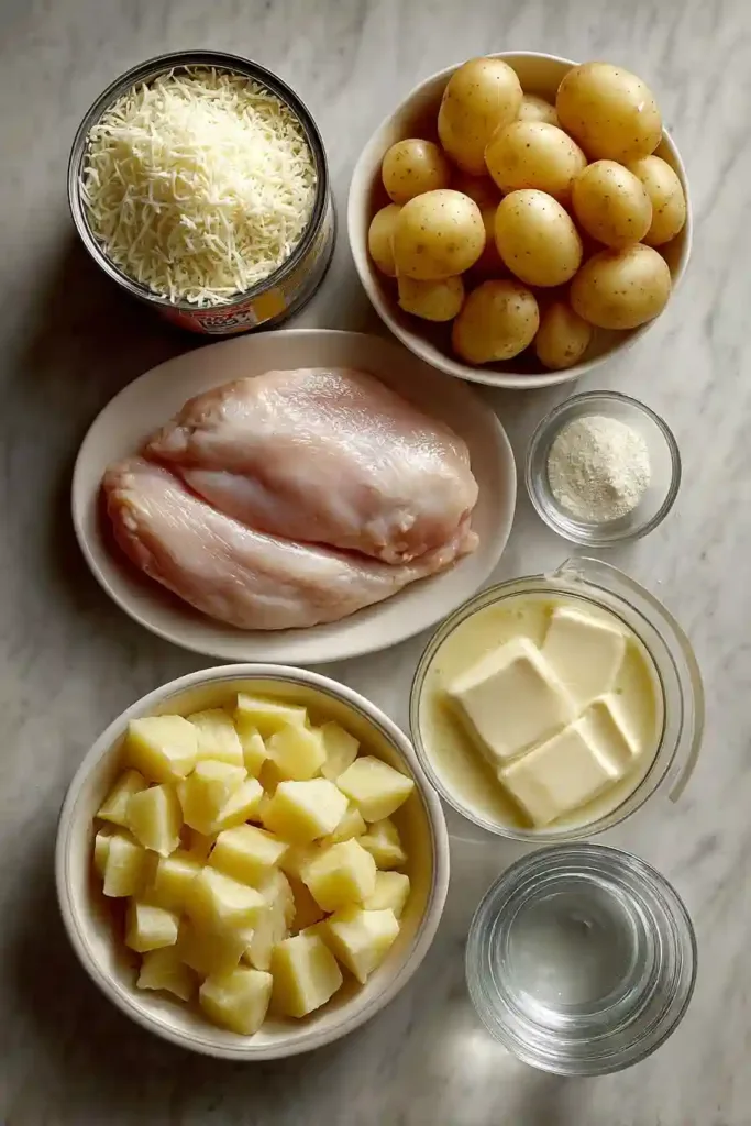 Crockpot Parmesan Garlic Chicken  ingredients