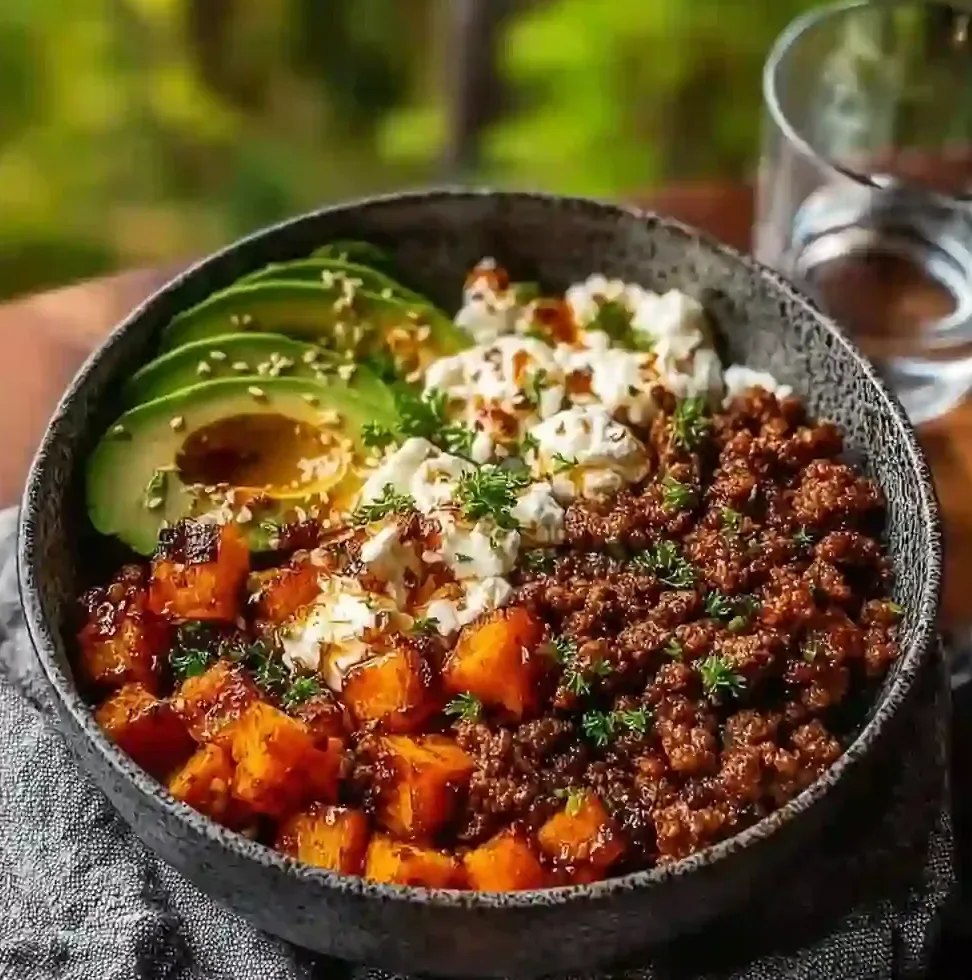 Ground Beef Hot Honey Bowl