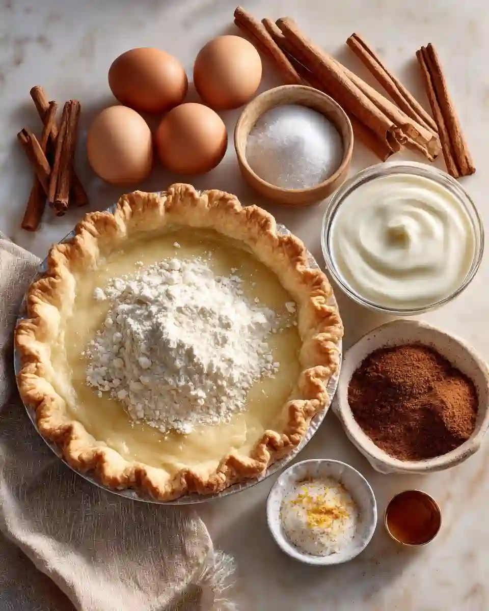 Cinnamon-Vanilla Custard Pie