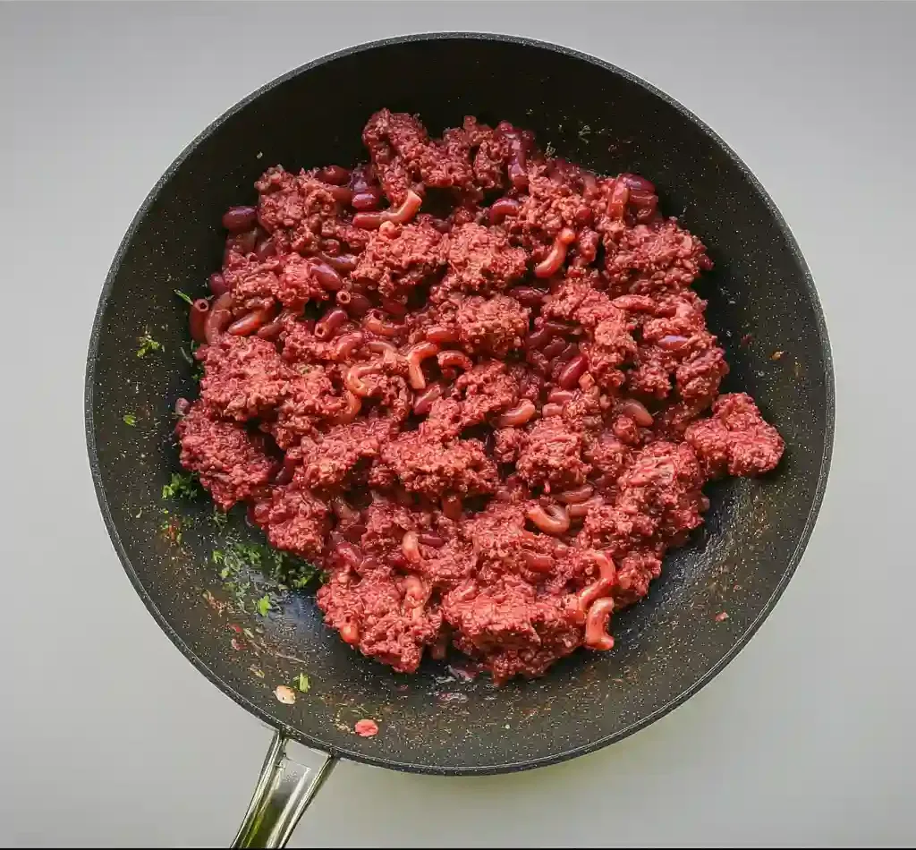 Slow Cooker Chili Mac steps