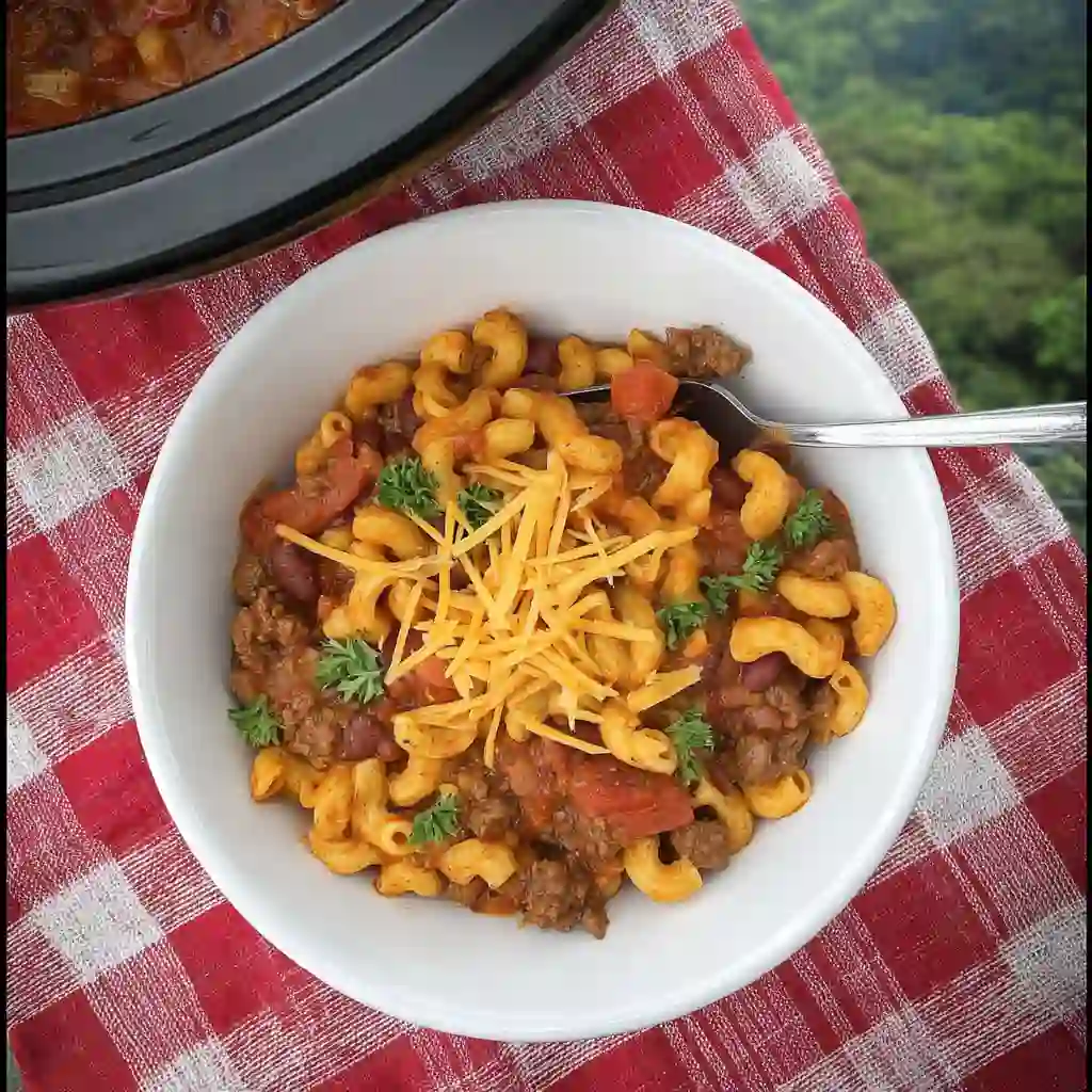 Slow Cooker Chili Mac