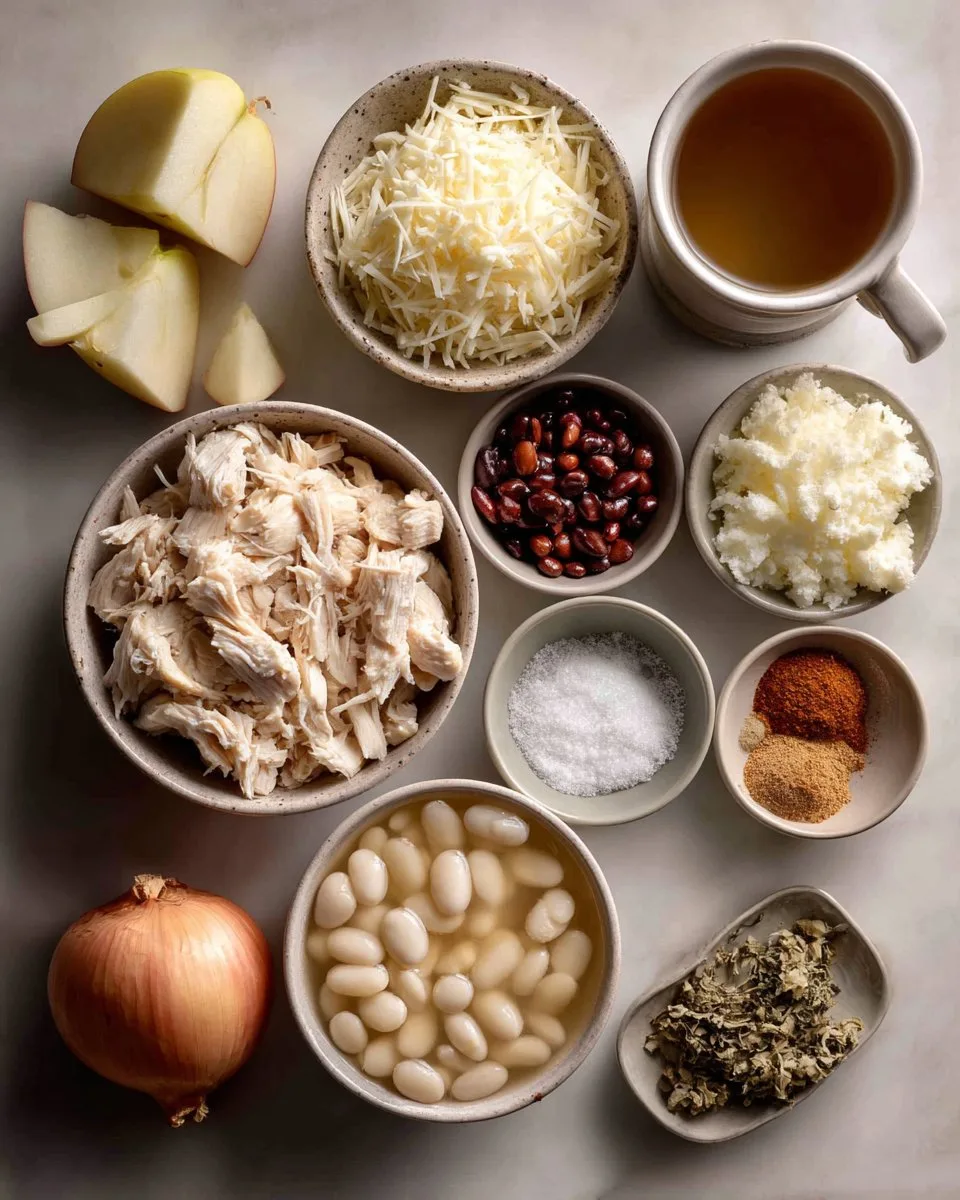 35-Minute White Cheddar Apple Chicken Chili You'll Crave 4 TdNHB8ZnyF9Fv0e7cJpSqb9XDKOK0eseidPfVZuE