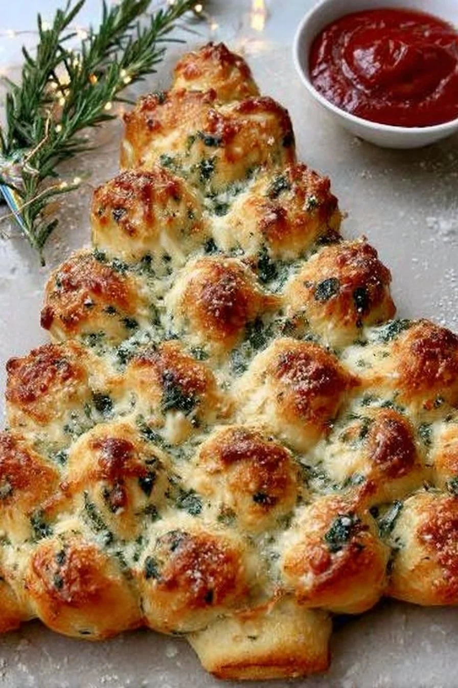 Amazing Cheesy Christmas Tree Bread