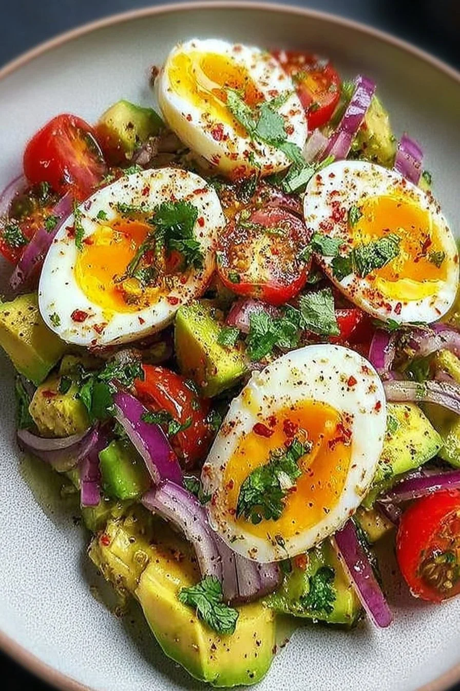 Amazing Workout Egg Avocado Salad