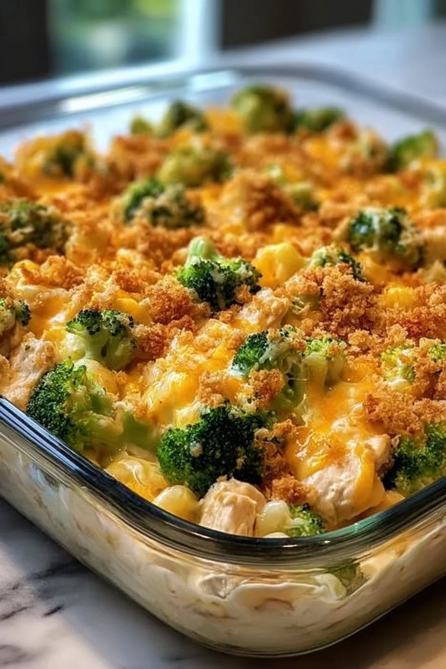 Broccoli Chicken Cheese Casserole