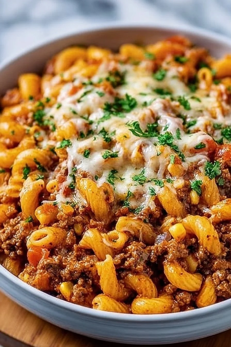 Cheesy Taco Pasta