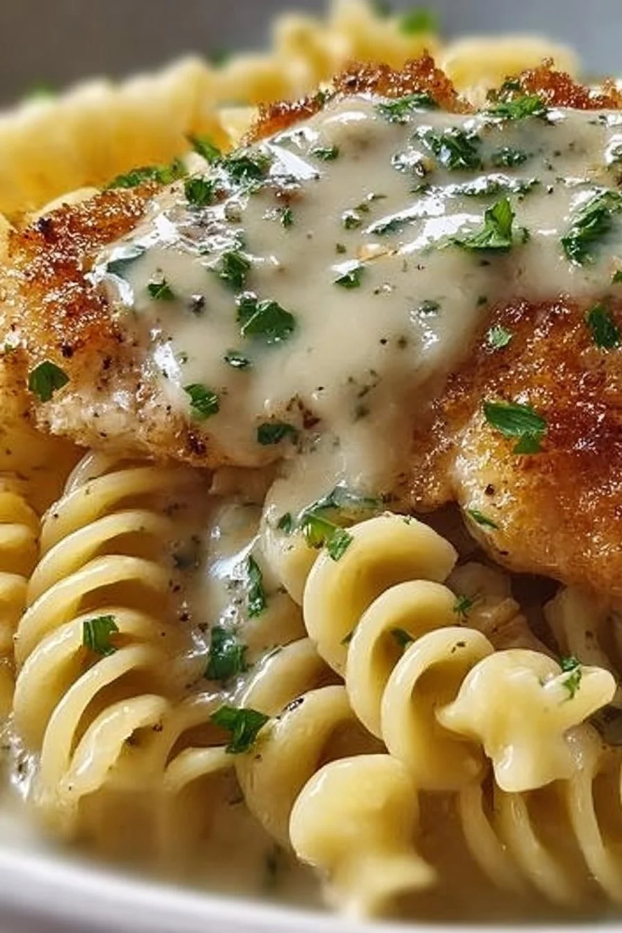 Creamy Garlic Butter Chicken Rotini in Parmesan Sauce The Ultimate One Pot Pasta