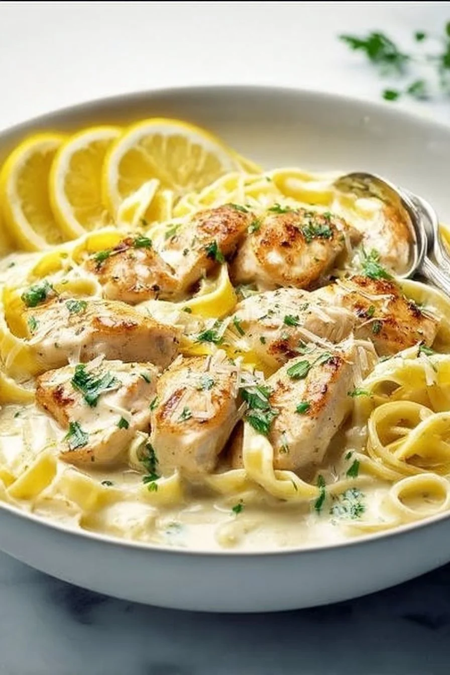 Creamy Lemon Chicken Pasta Recipe for Dinner