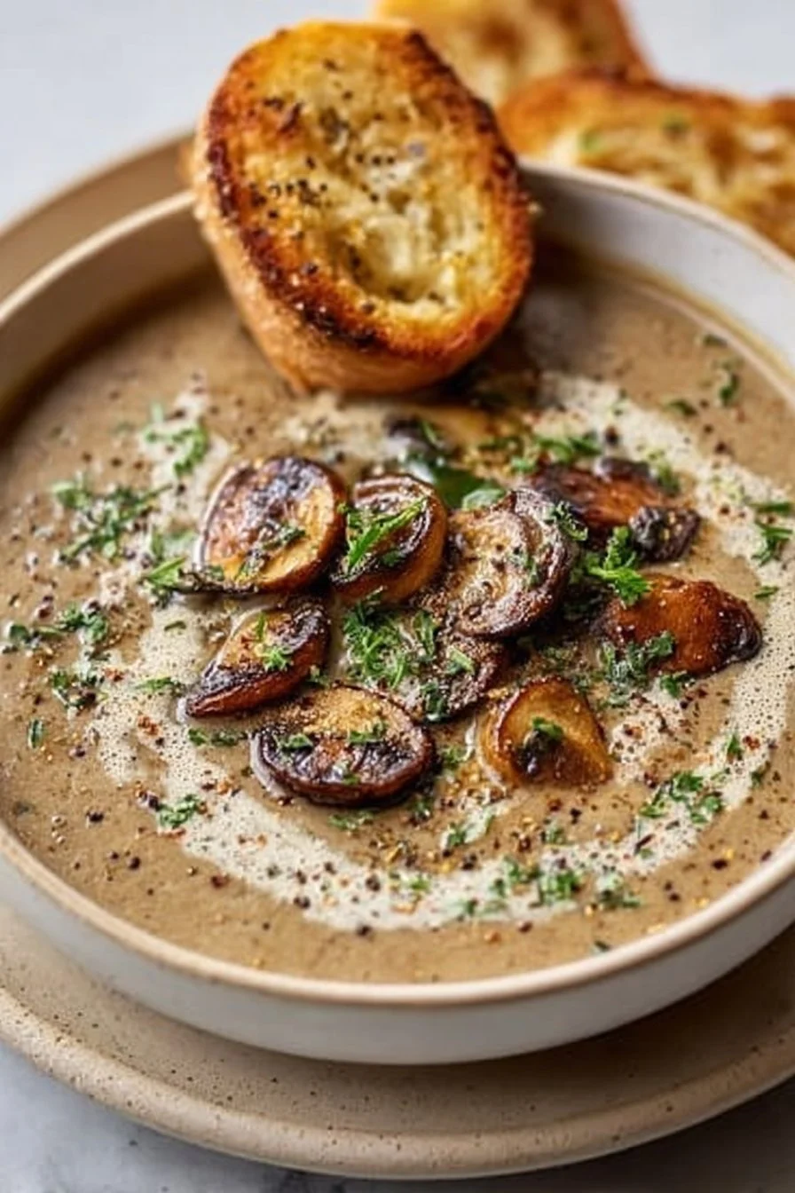 Creamy Vegan Mushroom Soup