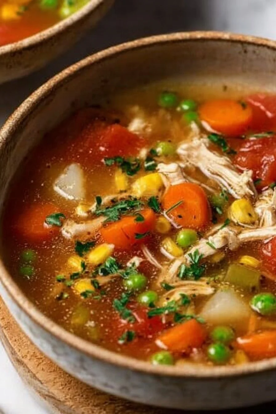 Crock Pot Turkey Vegetable Soup