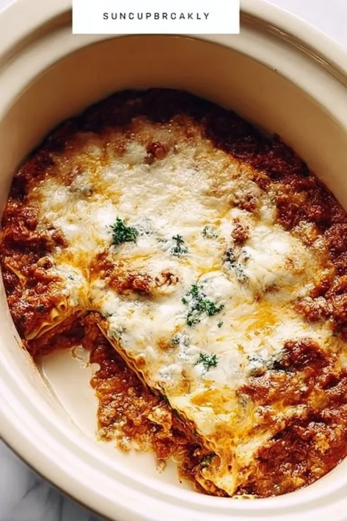 Crock Pot Vegetable Lasagna Recipe 3 Delicious Crock Pot Vegetable Lasagna ready to serve