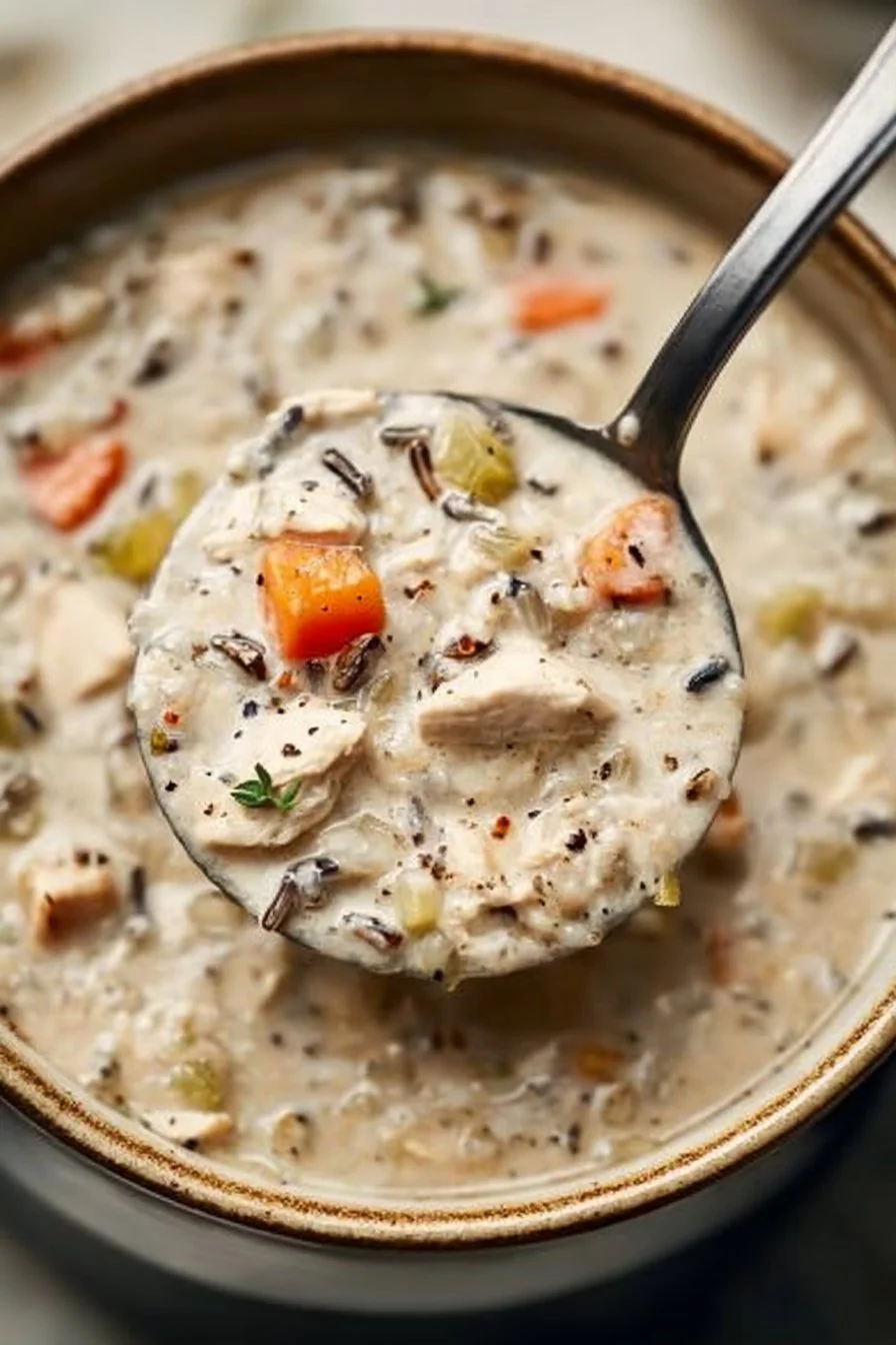 Crockpot Chicken and Wild Rice Soup