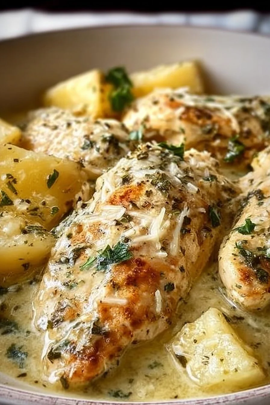 Crockpot Parmesan Garlic Chicken
