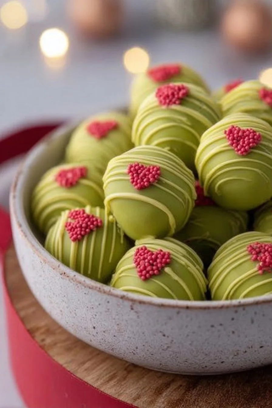Grinch Oreo Truffles