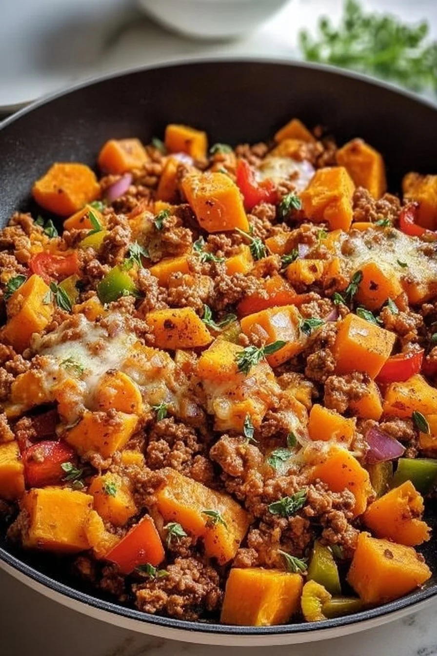 Ground Turkey Sweet Potato Skillet