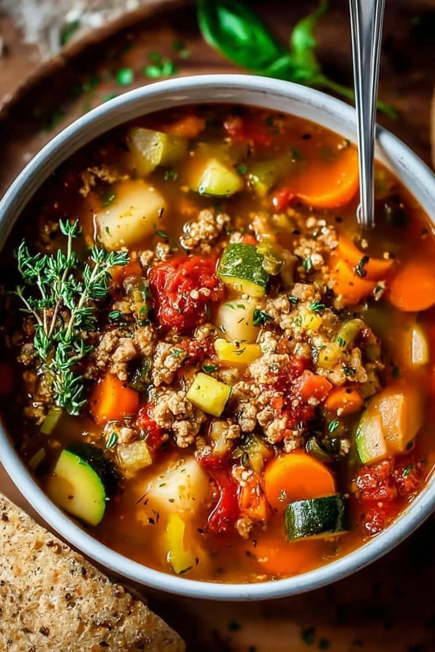 Ground Turkey Vegetable Soup | Simple & Healthy Comfort