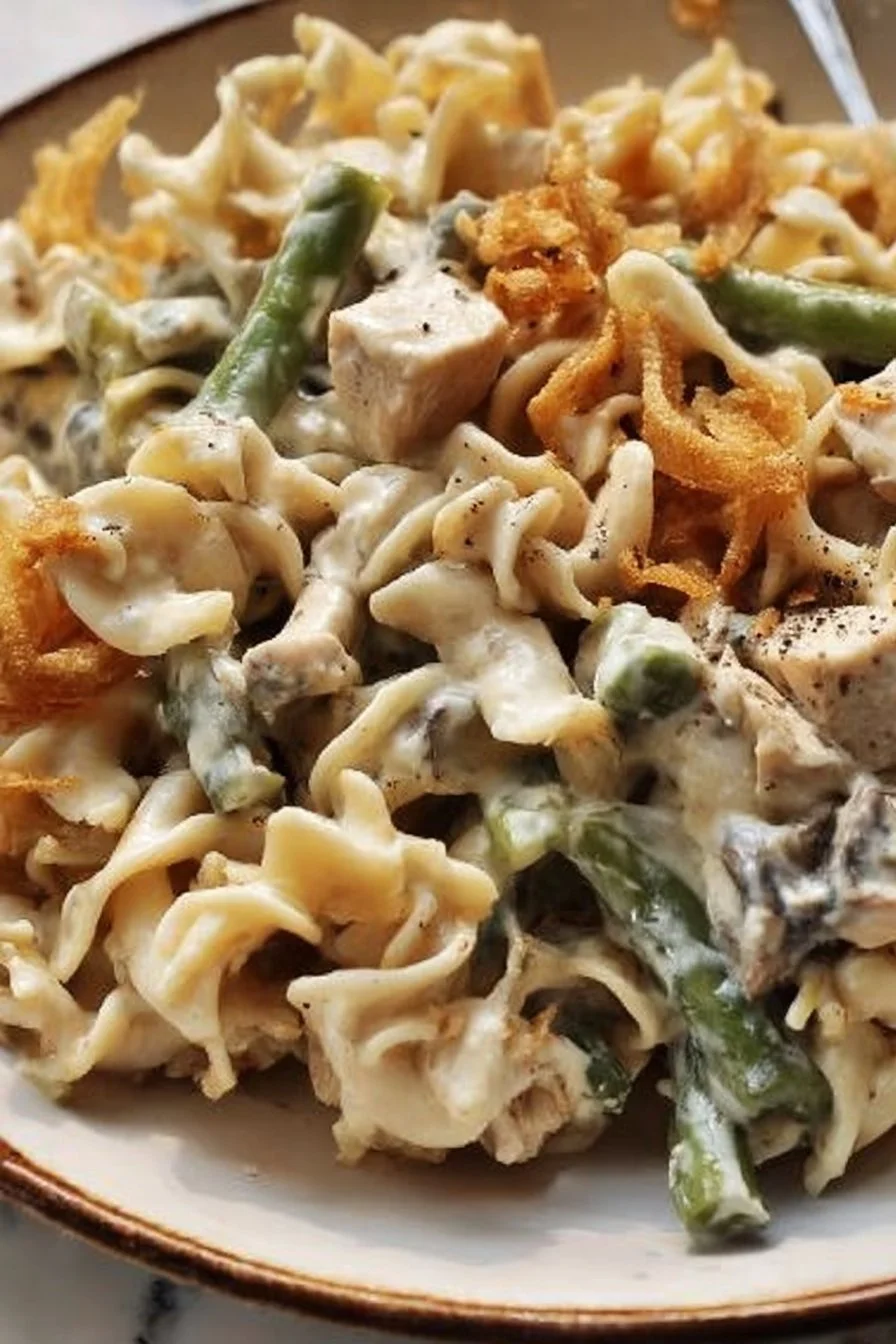 Instant Pot Chicken Stroganoff Green Bean Casserole