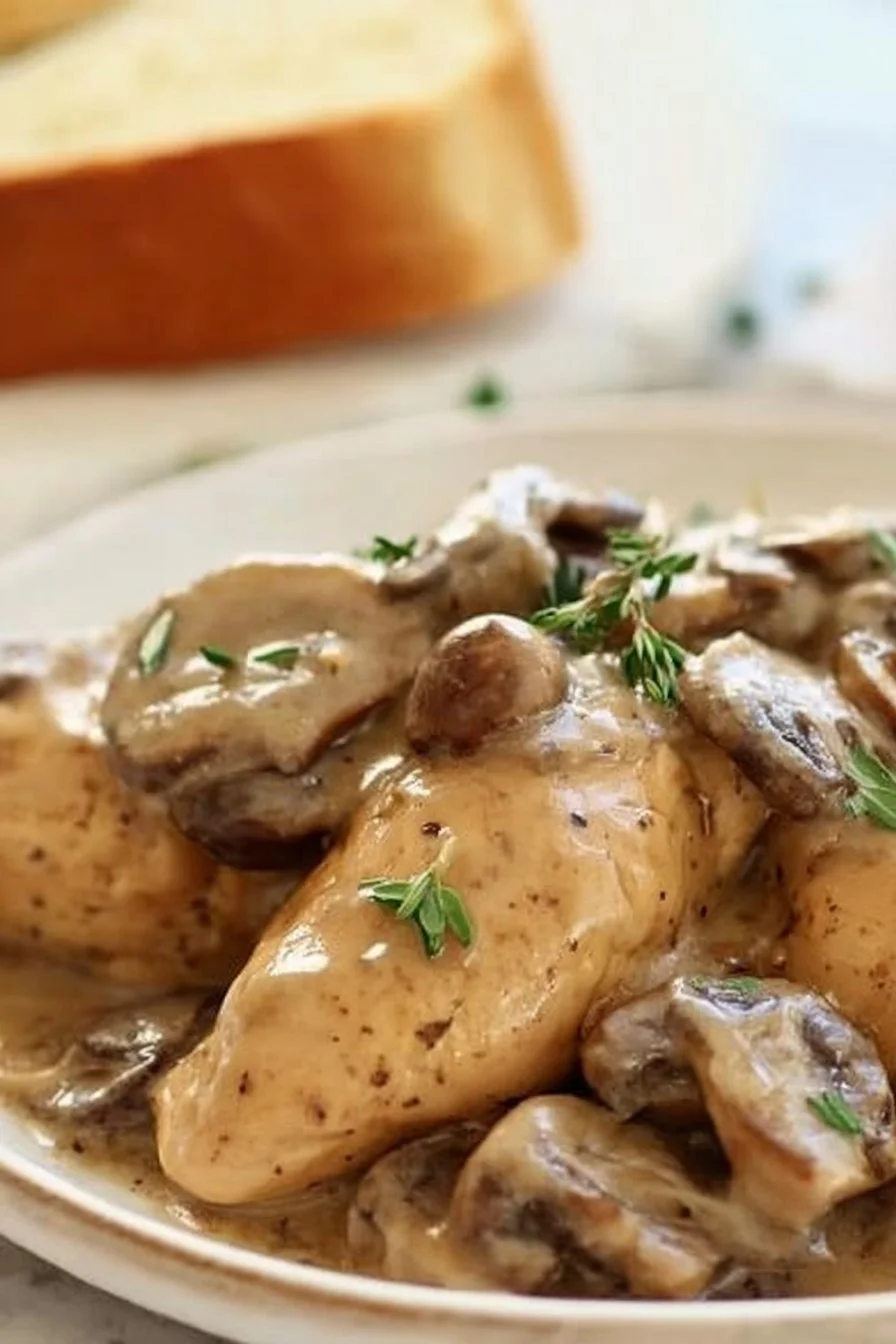 Instant Pot Chicken with Mushroom Sauce