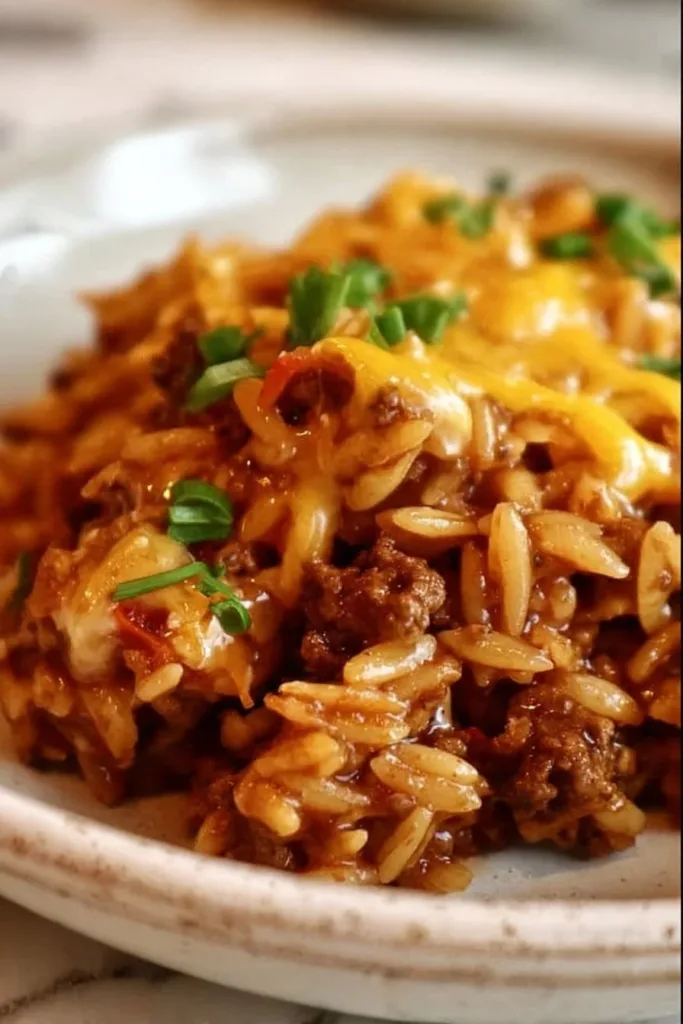 Instant Pot Taco Orzo 3 Delicious Instant Pot Taco Orzo cooked with flavorful spices and ingredients.