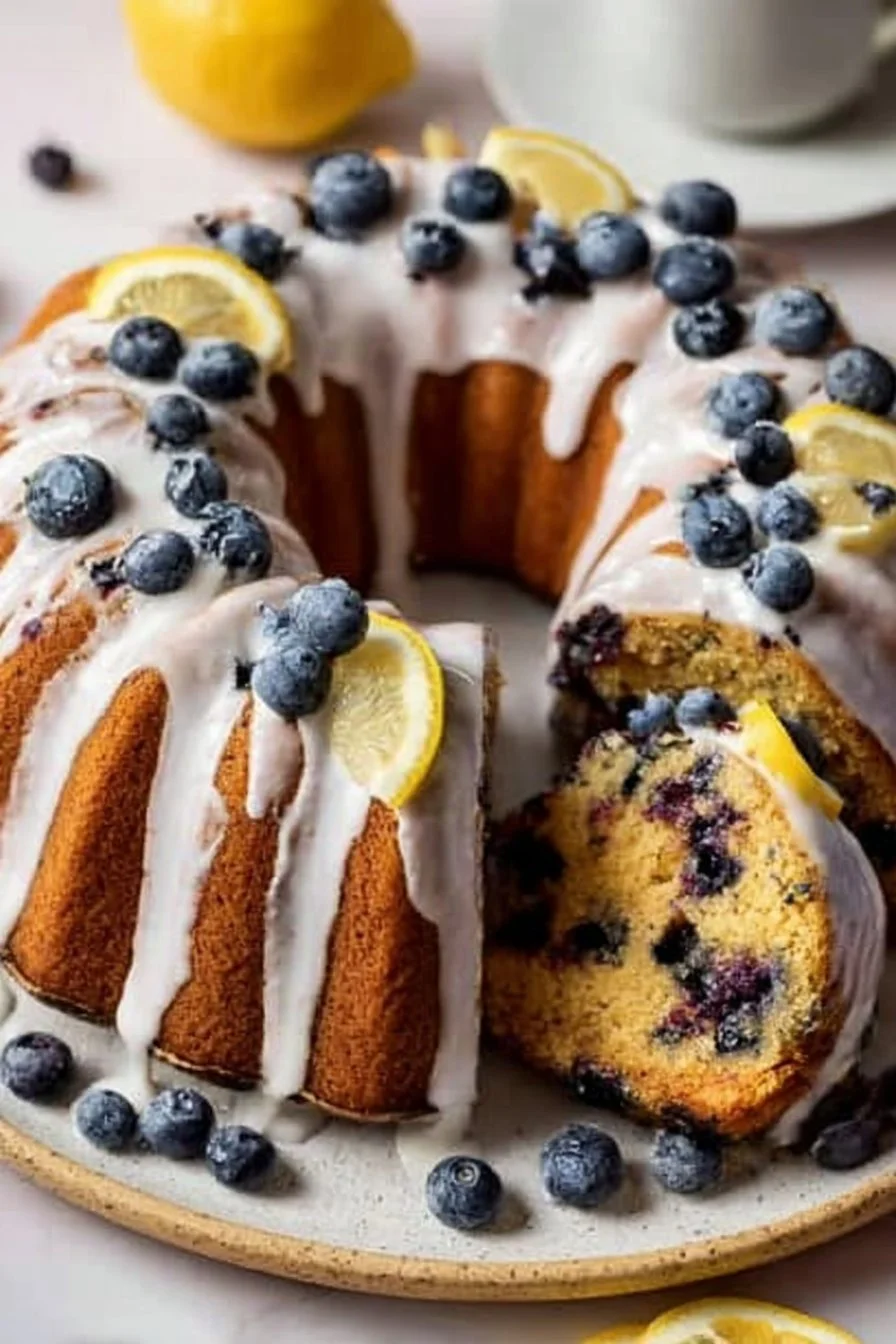 Lemon Blueberry Bundt Cake