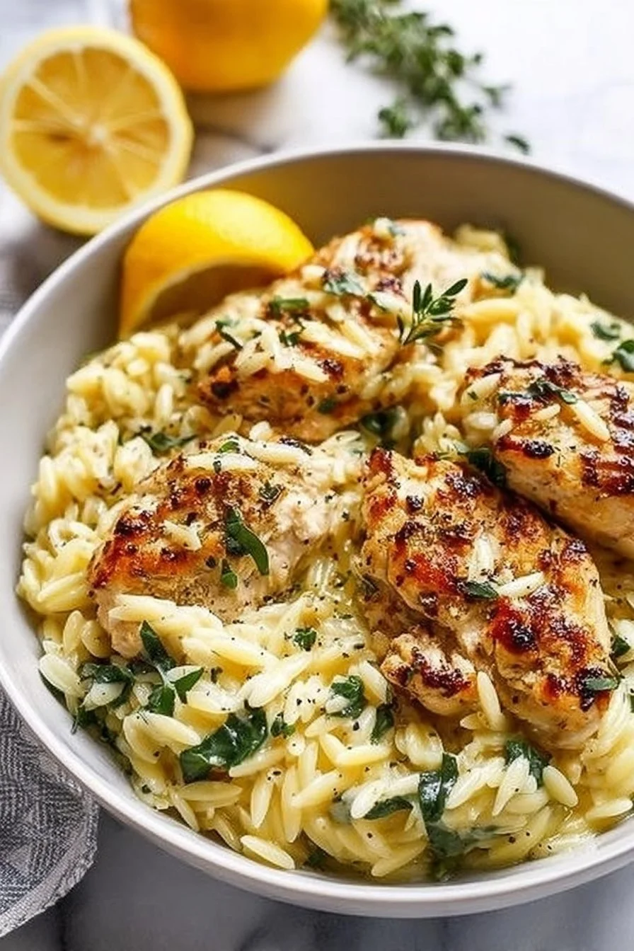 Lemon Chicken Orzo