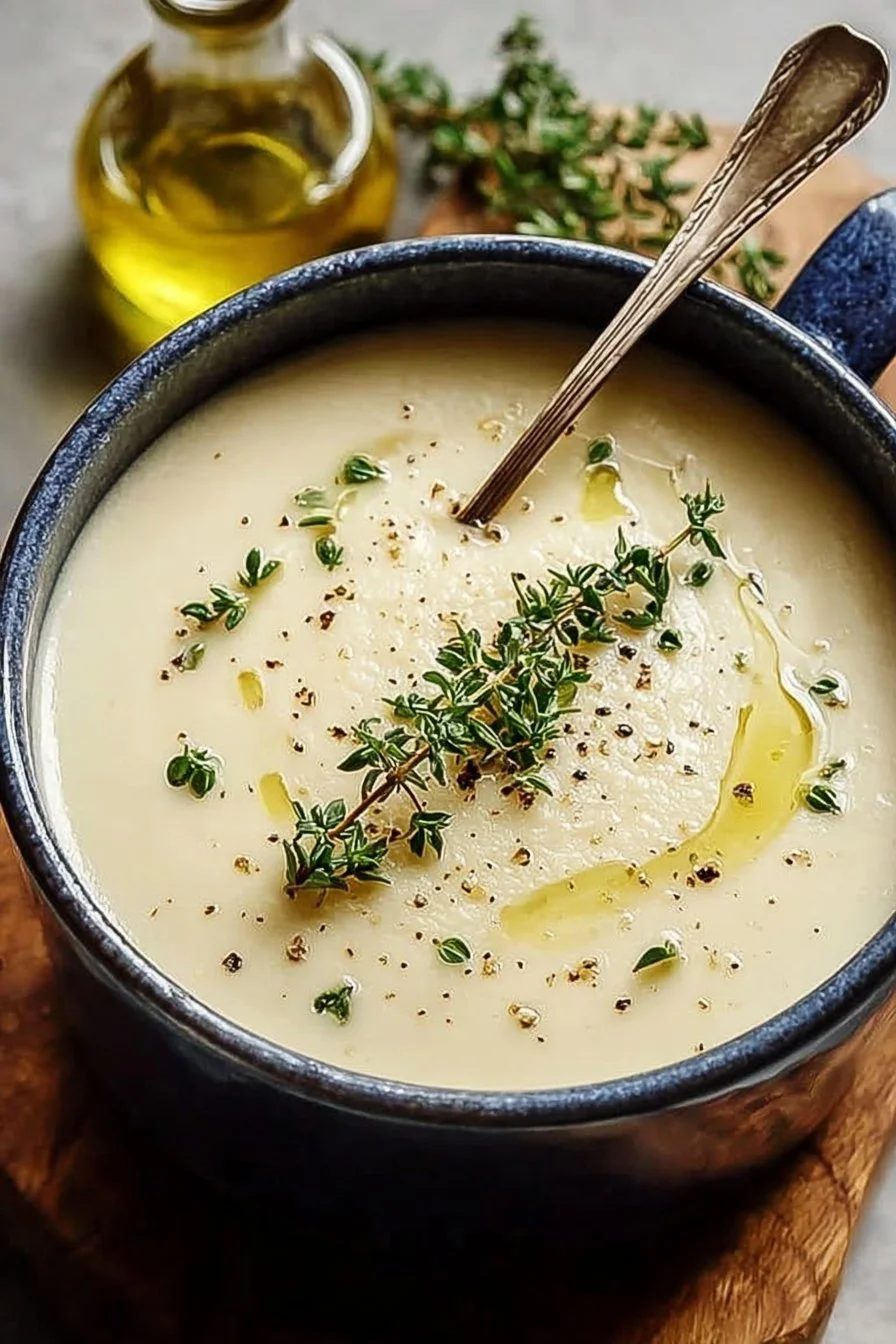 Light & Creamy Cauliflower Soup