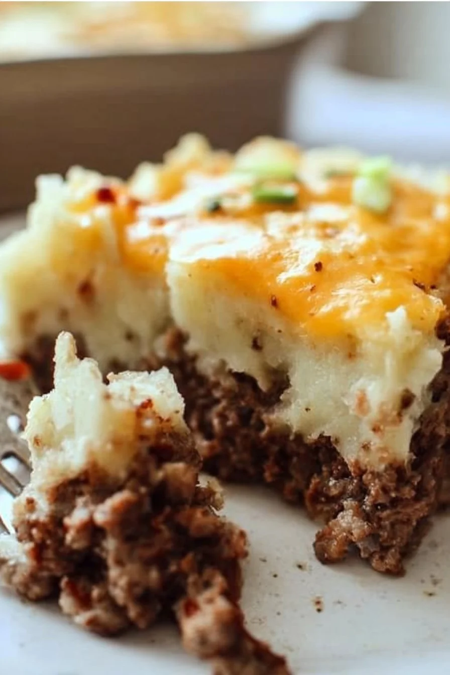 Loaded Potato and Meatloaf Casserole