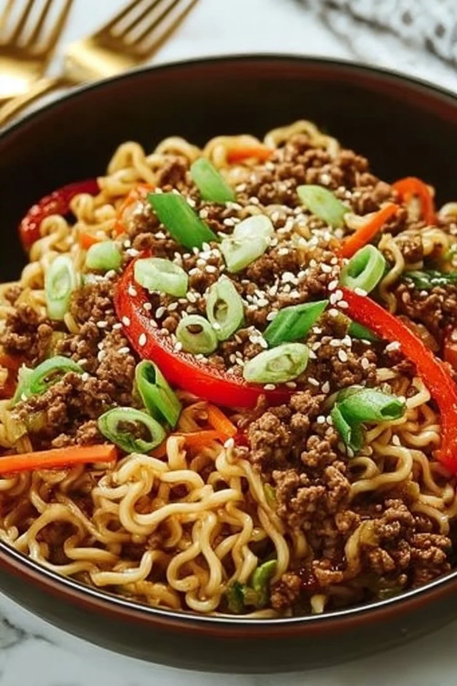 One-Pot Beef Ramen Noodles Recipe