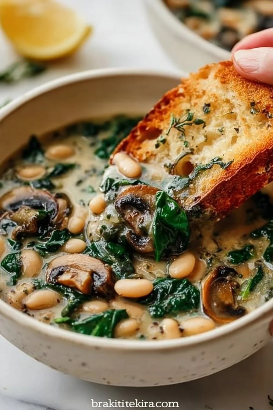 One-Pot White Bean Mushroom Stew