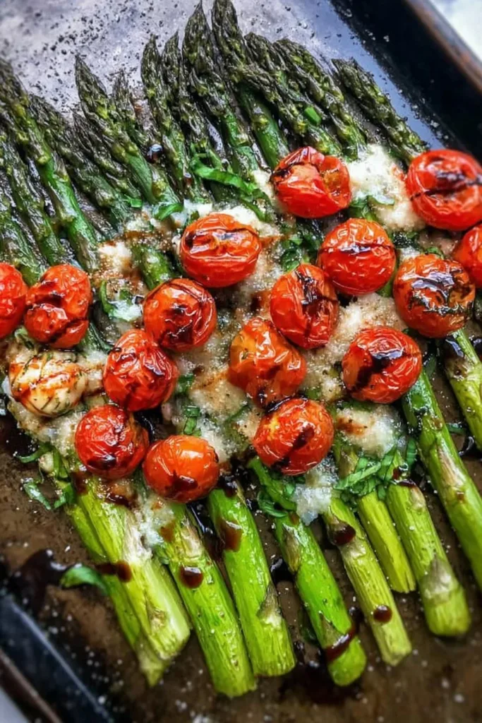 Parmesan Roasted Asparagus 3 Delicious Parmesan Roasted Asparagus cooked to perfection
