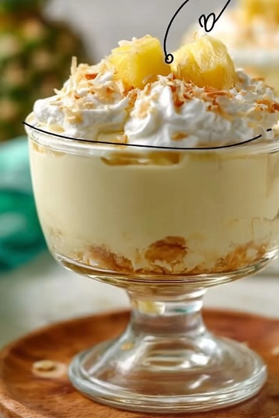 Pineapple Cheesecake Mousse Easy No Bake Summer Desserts