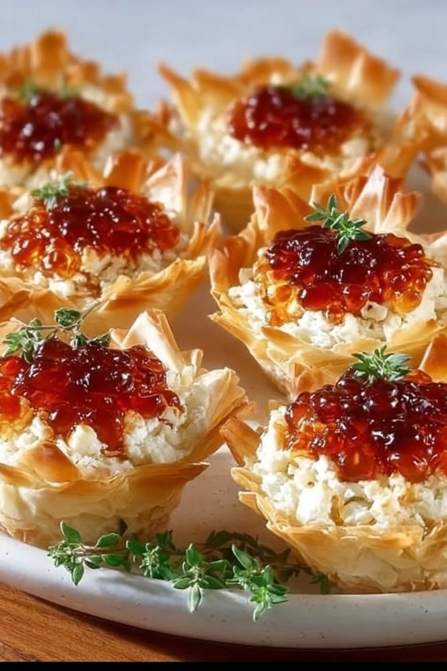 Quick Pepper Jelly Cream Cheese Appetizer Dip and Bites