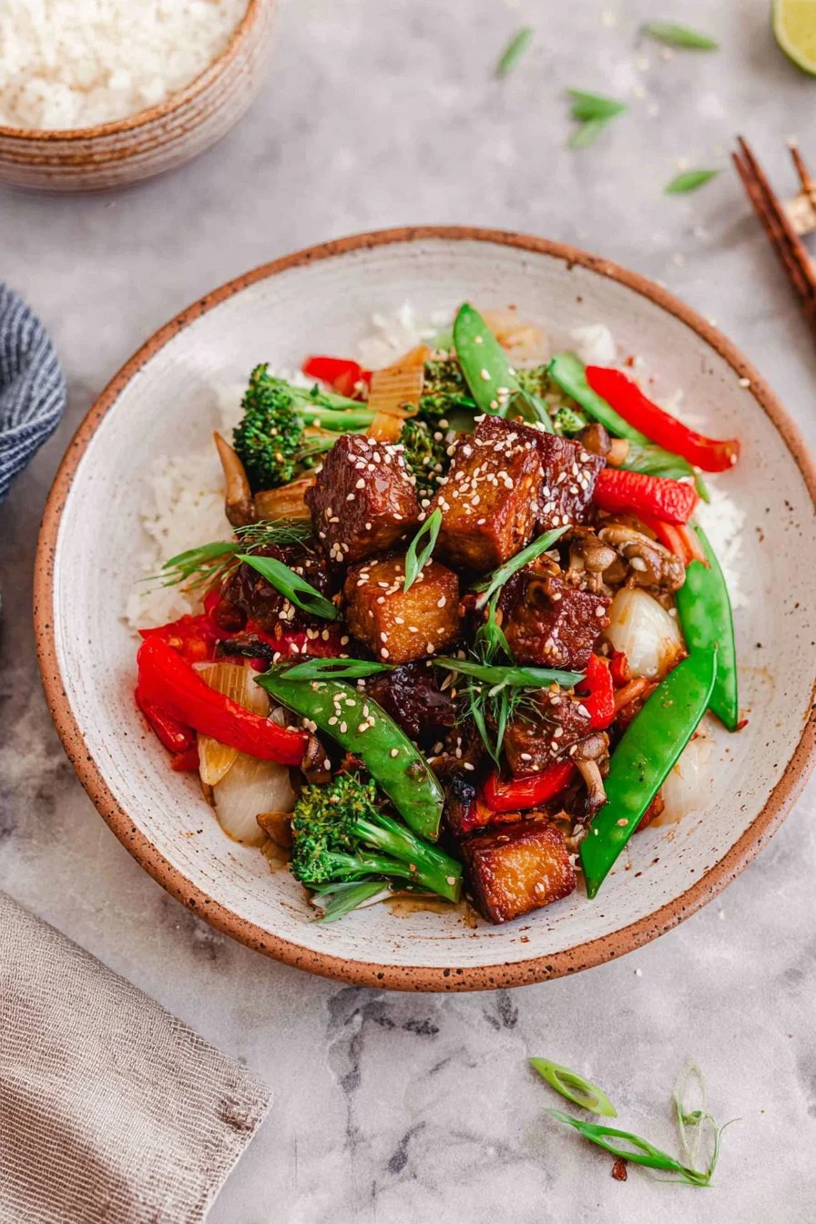 Quick Tofu Stir Fry With Vegetables
