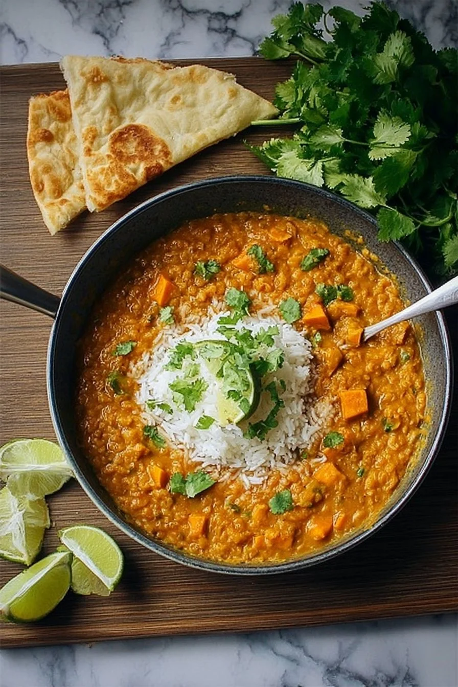 The Best Vegan Red Lentil Sweet Potato Curry