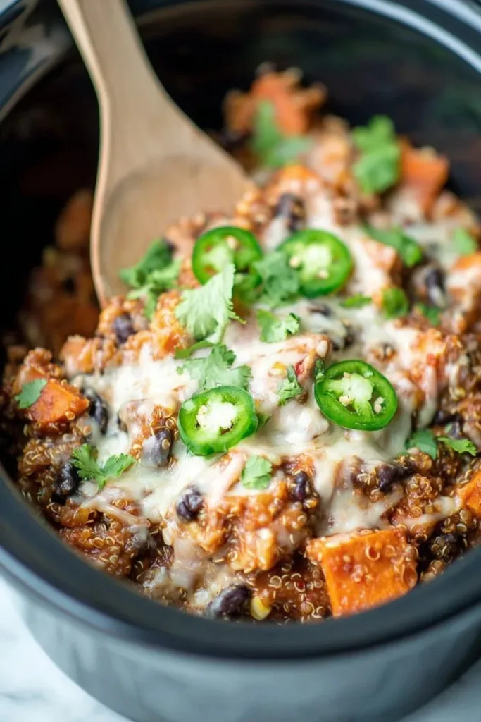 Vegetarian Mexican Quinoa Casserole 2 Delicious Vegetarian Mexican Quinoa Casserole topped with fresh ingredients and cheese