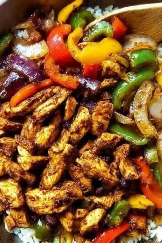 Flavorful Chicken Fajita Burrito Bowls 1 Chicken Fajita Burrito Bowls