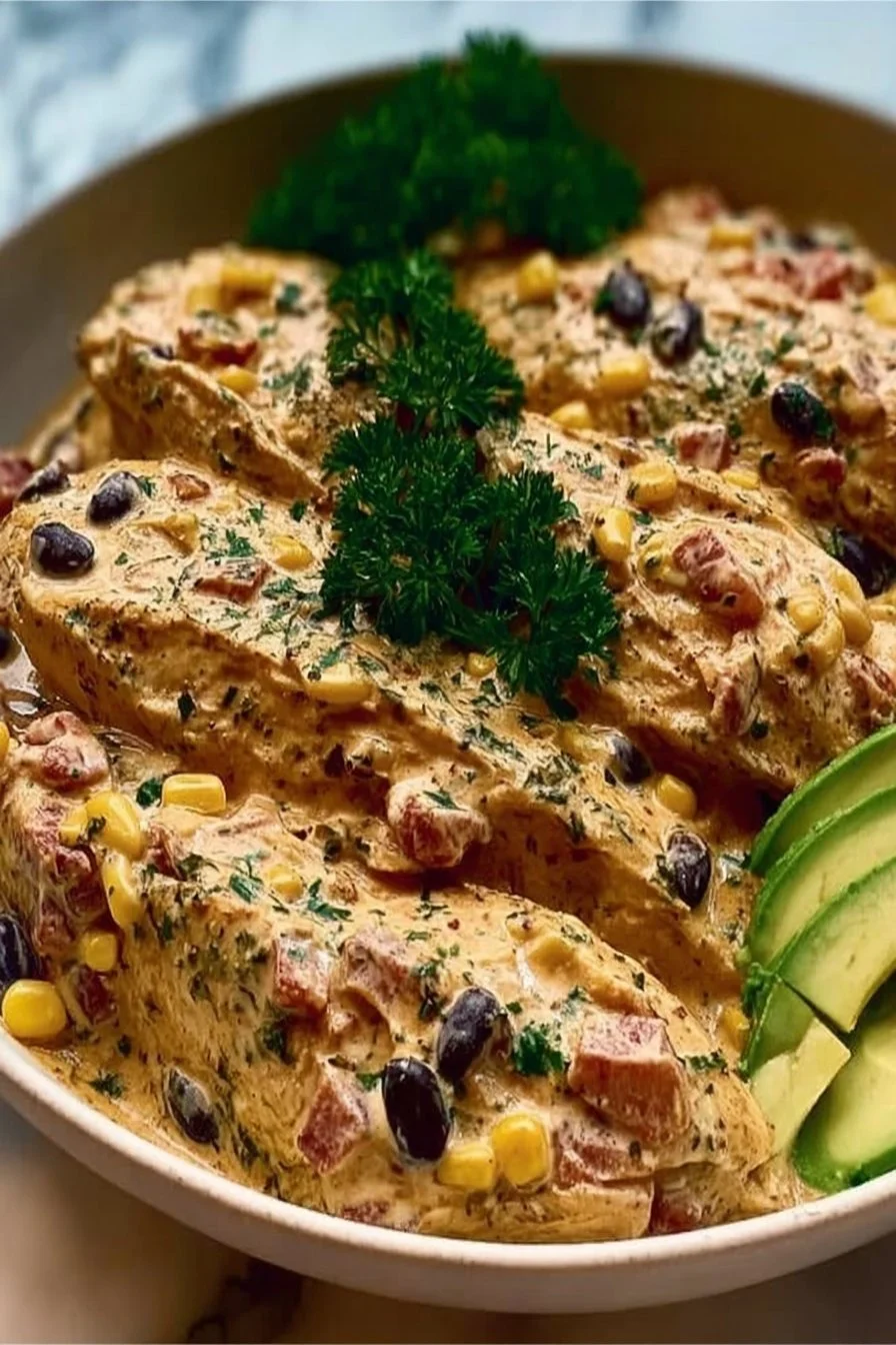 Amazing Cozy Crock Pot Fiesta Chicken Recipe