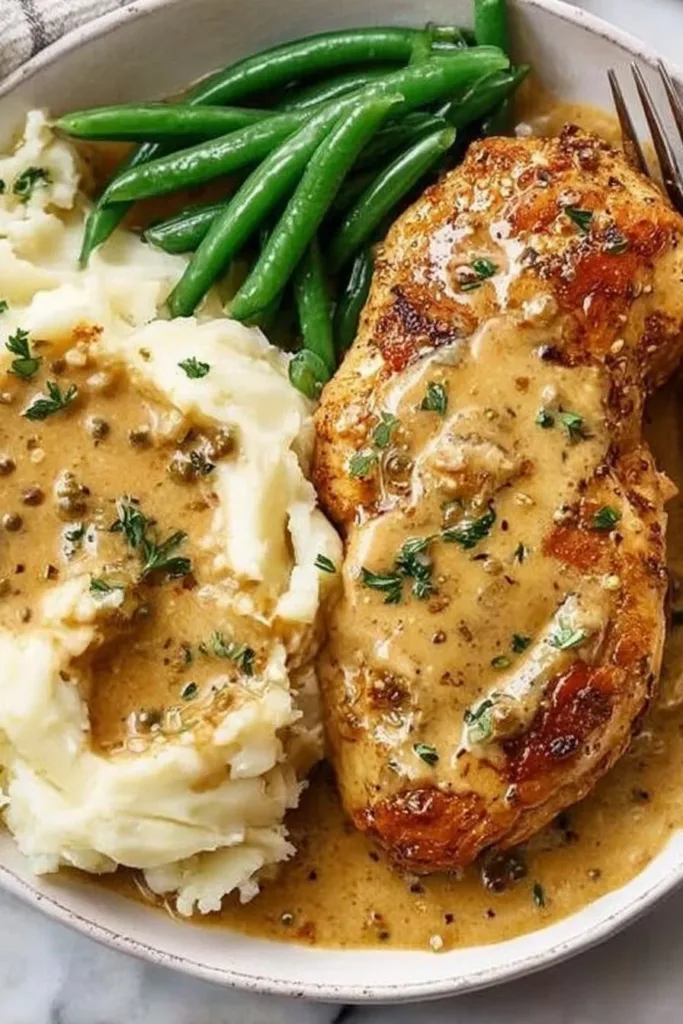 Amazing Creamy Garlic Chicken Recipe 3 Delicious creamy garlic chicken served with herbs and garlic sauce