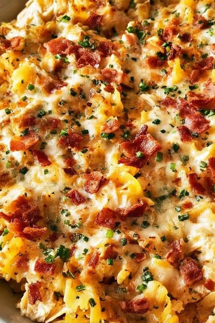 BBQ Ranch Chicken Casserole