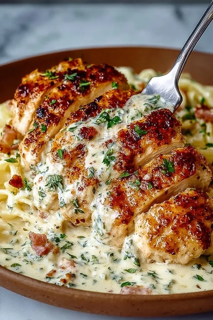 Cozy Creamy Crock Pot Angel Chicken dish served in a bowl